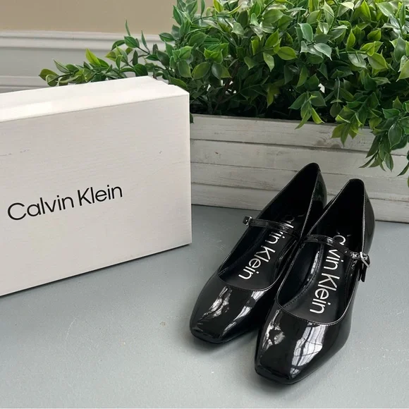 Calvin Klein Marlay Pumps – Black Patent – Size 6 – New in Box - Picture 1 of 9